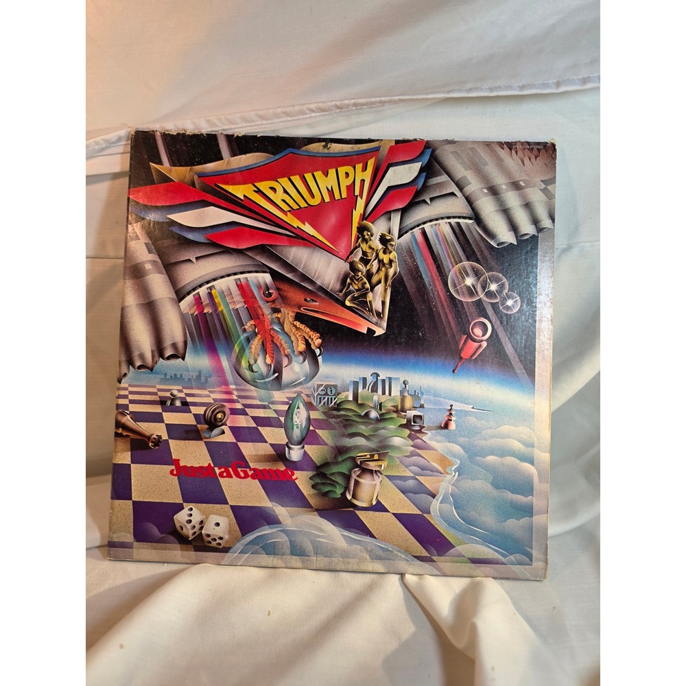 Triumph Just a Game Vinyl LP Record 1979 RCA AFL1-3224 Hard Rock Gatefold